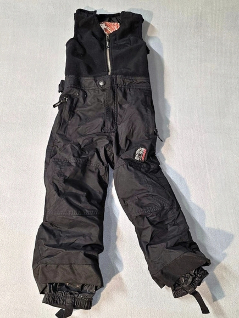 Spyder Mini Expedition Bib Pants Boys Size 5 Black